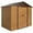 Brown With Wood Grain, variant on Outsunny 7.5' x 6.5' Outdoor Storage Shed with Double Doors, Light Grey