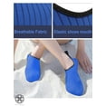 thumbnail image 4 of Luxtrada Womens and Mens Water Shoes Quick-Dry Aqua Strip Socks Barefoot Beach Socks for Outdoor Beach Swim Surf Yoga Exercise "Blue, 2XL", 4 of 8