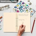 thumbnail image 4 of FORMRS 1-Subject Spiral Notebook 8" x 5" College Ruled 60 Refillable Sheet A5 Hard Cover, 2 Pack, Blue Doodle Pattern, 4 of 7