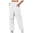 thumbnail image 2 of Summer Saving Clearance AXXD Yoga Pants Women White Summer Workout Winter Windproof Pants Corset Feet Casual Outdoor Loose Sports Sweatpants Mother's Day, 2 of 5