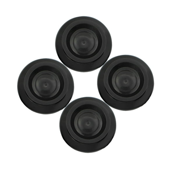 Milisten 4pcs Piano Caster Cups Non-slip Piano Mats Anti-noise Floor Protector for Upright Piano Legs (Black)