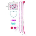 thumbnail image 5 of 48 Count, Pink/Purple Dress-Up Party Favors Pack, Includes: 8 Hair Extensions, 8 Heart Bracelets, 8 Beaded Necklaces, 8 Crystal Rings, 8 Stickers, 8 Barrettes, Party Favors, by Way To Celebrate, 5 of 5