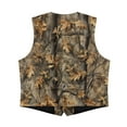 thumbnail image 5 of Garronmavis Cute Yellow Camo Boys Vest Size 9-10 Versatile Sleeveless Slim Fit Vests Outfit Lightweight Formal Waistcoat Vests with Pockets Stylish Boy's 3 Button Formal Suit Vest, 5 of 7