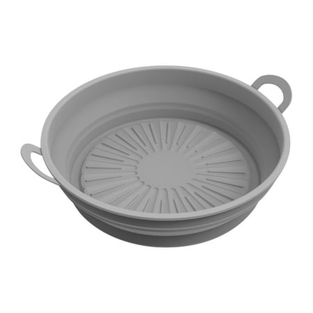 

Foldable Air Fryer Silicone Pot Round Liners Reusable Air Fryer Basket Liners Accessories - Replacement Of Parchment Liners -[7.5inch]