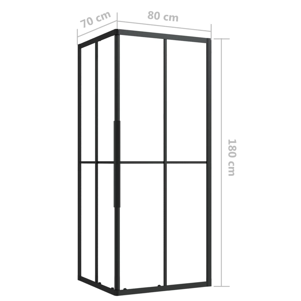 vidaXL Shower Cabin ESG 35.4"x27.6"x70.9"