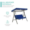thumbnail image 4 of Columpio Wosthever para 3 personas cubierta de asiento y dosel azul, 4 of 6