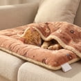 thumbnail image 5 of Dog Blanket, Multi-Purpose Cat Throw, All-Season Soft Plush Couch Protector, Warm Crate Pad Mat for Small Pets, Machine Washable(L,Brown), 5 of 5