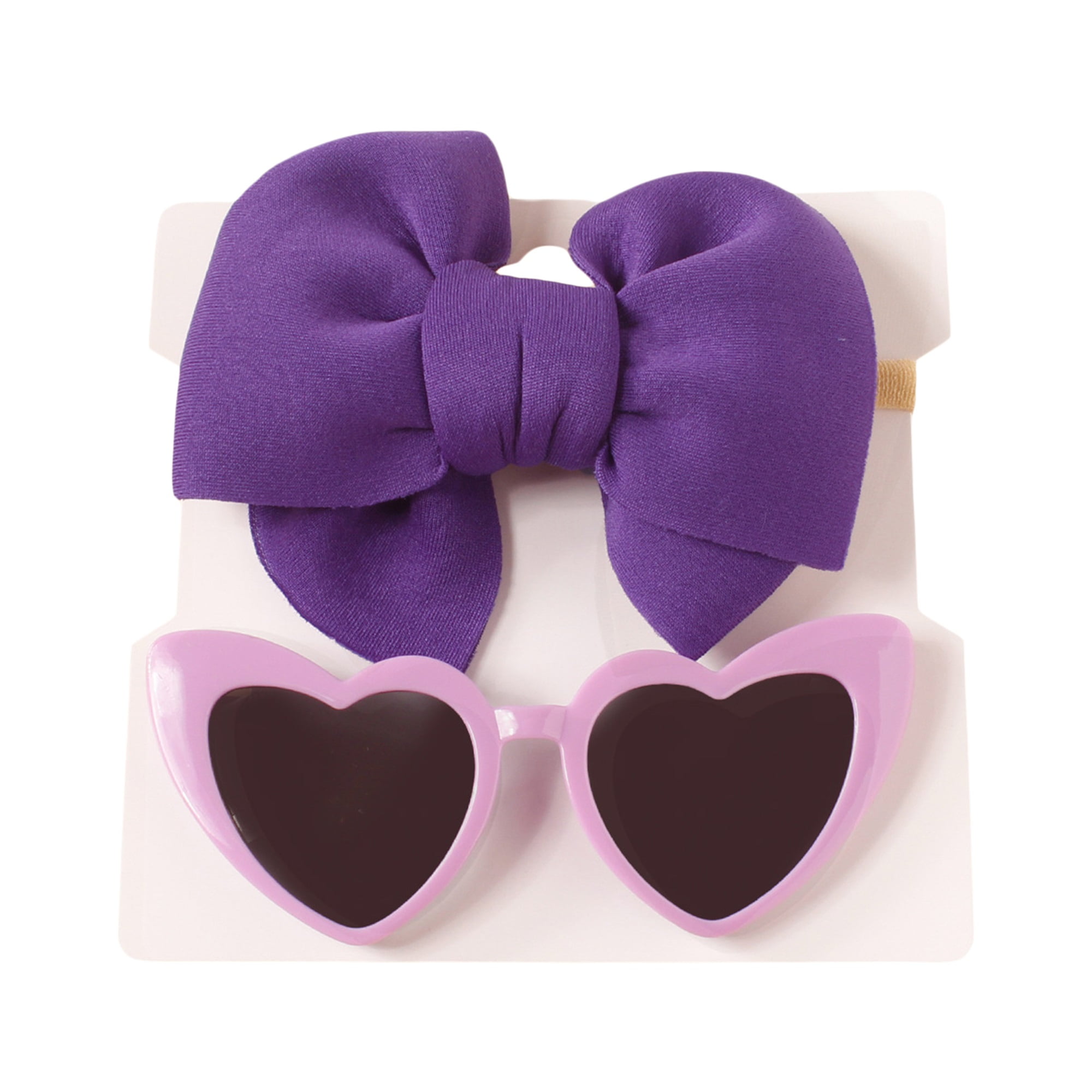 Kids Cute Sunglasses Headwear Suit Cute Cartoon HeartShaped Eye