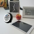 thumbnail image 1 of HORIALENCE Indoor Mini Hygrometer Thermometers 1Set Round Touchscreen Operation For Bedroom Office, 1 of 8