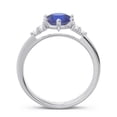 thumbnail image 4 of Diamond-Capitals 2.15 Carat Round Cut Natural Diamond Blue Sapphire Gemstone Lovely Engagement Ring for Fiancee 14K White Gold Size 8, 4 of 7