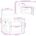 thumbnail image 4 of vidaXL Electric Massage Recliner Chair Black Fabric, 4 of 5