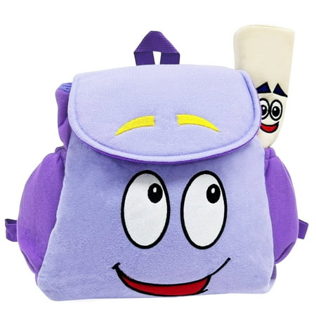 Dora Explorer Backpack, 9.5 Inches Explorer Backpack With Map, Plush Backpack Suitable for Backpack With Map
