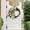 R, variant on White Tulips Monogram Initial Front Door Wreath 14.5inch Rattan Wreath with Jute Bow White Letters Decorative Farmhouse Style Rustic Door Decor for Wedding Party, Mother' S Day & Father's Day, T