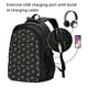 thumbnail image 2 of Easygdp Christmas Deers Mochila para Laptop de Viaje con Puerto USB, Mochila para Laptop con Puerto de Carga USB para Mujeres y Hombres, 2 of 7