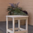 thumbnail image 5 of Merrick Lane Poly Resin Indoor/Outdoor All-Weather Adirondack Side Table in White, 5 of 12