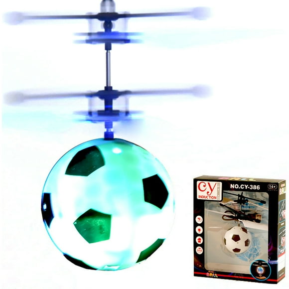 Kids Flying Toy RC Infrared Induction Flying Ball Toy with Shinning LED Light