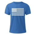 thumbnail image 2 of kpoplk Mens T Shirt Short Sleeve Muscle Fitness Fashion Print T-Shirts Slim-Fit Crew Neck Casual Tops(Blue,XXL), 2 of 5