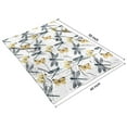 thumbnail image 4 of White Butterfly Dragonfly Pattern Blanket,Comfortable Soft Flannel Throw Blanket,All Season,Warm Lightweight Blankets for Sofa Bed Couch Living Room Chair,40"x50", 4 of 4