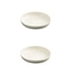 thumbnail image 2 of Bewildely irrompible anticaída, peso ligero, paja de trigo, platos para festivales de frutas, platos de Color sólido, Beige, blanco, 14cm blanco beis 14cm 2Conjunto, 2 of 6