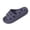 Blue, variant on Xfvqtps Shower Shoes for Mens and Womens Couples Funny Slide Cute Hollow Sole Quick Drying Lightweight Non Slip Open Toe Solid Color Indoor Beach EVA Slipper Dark Gray