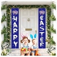 thumbnail image 2 of Easter Door Decoration Carrot Rabbit Colorful Egg Banner Decor Home Hanging Easter Day Ornament Welcome Spring Gift, 2 of 6