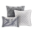 thumbnail image 2 of Home Essence Adela 7 Piece Cotton Printed Comforter Set, Grey, King, 2 of 6