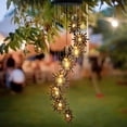 thumbnail image 3 of Campanas de viento solares Esgarden 8 LED con forma de sol, luna y estrella para exteriores, 3 of 8