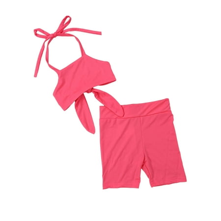 

Qufokar Girls Outfit Teens Clothes for Girls Winter Kids Baby Girls Boys Summer Autumn Solid Cotton Sleeveless Short Pants Vest Shorts Set Outfits Clothes