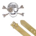 thumbnail image 2 of Rhinestone Skull & Crossbones Belt - Pirate Costume Style Combo, 2 of 3