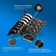 thumbnail image 3 of RYUJNDK PCIE USB3.2 High Speed Expansion Card TypeC + USB3.2 PCI-E X16 for Desktop Computer PCIE USB Adapter, 3 of 13