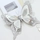 thumbnail image 4 of HWRETIE Home Garden Faux Vines High End Mesh Hollow Sil-Ver Double-Layer B-Utterfly Christmas Tree Accessories Christmas Decoration Home Decor, 4 of 6