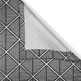 thumbnail image 3 of Ambesonne Abstract Kitchen Curtains, Striped Diamond Shapes, 55"x45", Charcoal Grey and White, 3 of 3