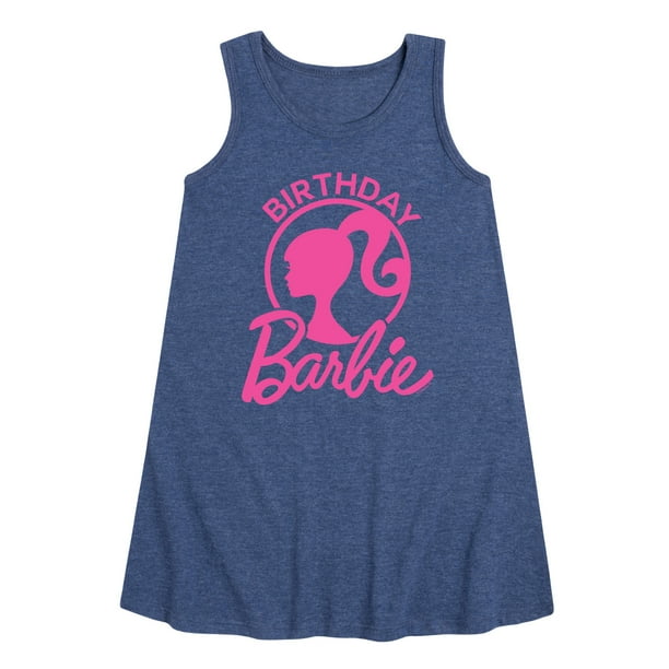 Barbie - Birthday - Toddler and Youth Girls A-line Dress - Walmart.com