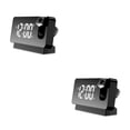 thumbnail image 1 of Advancent Reloj despertador de proyección, termómetro electrónico portátil, alimentado por USB, multimodos, reducción de ruido, relojes de aprendizaje Type1 NO1 Advancent CBP210401, 1 of 6