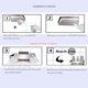 thumbnail image 4 of Estante De Ducha Sin Perforaciones Estante De Almacenamiento De Cocina De Acero Inoxidable 304 Soporte De Baño Montado En La Pared Organizador De Cocina Montado En La Pared Soporte De Drenaje Inevent HA027123-02, 4 of 6