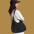 thumbnail image 2 of Bolso bandolera Hobo Dulcet Project de nailon negro para mujer, 2 of 6