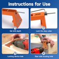 thumbnail image 5 of Undermount Drawer Slide Drilling Guide Kit Compatible with Blum Tandem, Drawer Slide Kit Includes Aluminum Alloy Angle Guide, 6mm & 2.5mm Brad Point Drill bits, Stop Collars, and hex Wrench, 5 of 7