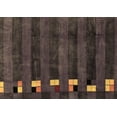 thumbnail image 1 of Ahgly Company Indoor Rectangle Abstract Brown Modern Area Rugs, 2' x 4', 1 of 4