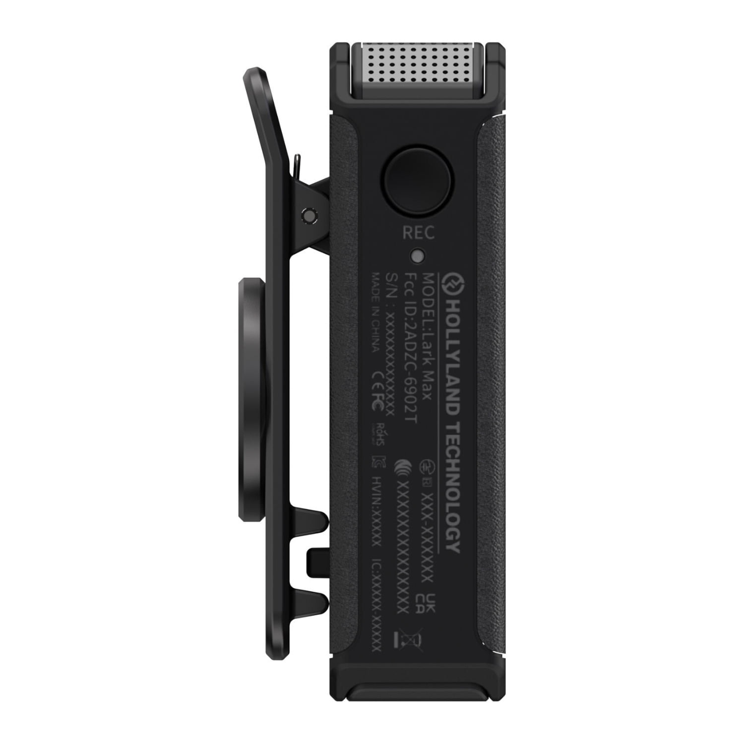 Hollyland LARK MAX Clip-On Wireless Microphone Transmitter (2.4 GHz, Black)