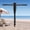 Black, variant on CHEASYOU Beach Umbrella Sand Anchor, No Dig Metal Outdoor Umbrella Holder Stand for Strong Wind, Golden, 1Pack