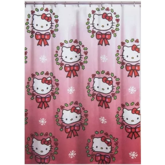 Hello Kitty "Holly Jolly" Shower Curtain