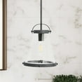 thumbnail image 7 of Robert Stevenson Lighting Robert Stevenson Lighting Wesley - Metal and Seedy Glass Ceiling Light, Distressed Zinc, 7 of 7