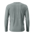 thumbnail image 3 of CUSTG Big & Tall Men Tshirts Long Sleeve Workout Shirt Wicking Athletic Tops For Gym Running Training And Outdoor Activities O-Neck Fashionable Solid Color Summer T-Shirts, 3 of 5