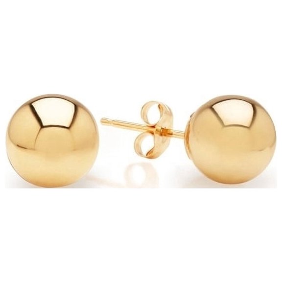 XmhyTop 4mm Ball Stud Earrings, Solid Stainless Steel Butterfly Post