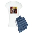 thumbnail image 1 of CafePress - Santa's Deerhound - Women's Light Pajamas, 1 of 1