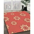 thumbnail image 2 of Ahgly Company Indoor Round Patterned Construction Cone Orange Area Rugs, 8' Round, 2 of 6