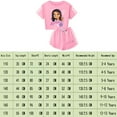thumbnail image 2 of Princess Girl`s Graphic Aphmaus Print T-Shirt and Shorts Set for Toddler and Big Kids Outfit Casual Tracksuit, 2 of 2