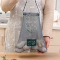 thumbnail image 4 of Home Kitchen Reusable Mesh Storage Bags Organiser Wall Mount Hanging Grocery Bag Pouch, 4 of 7