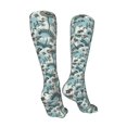thumbnail image 3 of Bingfone Flowers In Vintage Print Compression Socks for Women and Men Long Socks for Running Athletic Cycling Nurse, 3 of 8