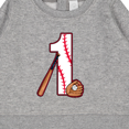 thumbnail image 3 of Inktastic Baseball First Birthday One Year Old Baby Sweatshirt, 3 of 4